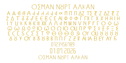 Ongunkan Karamanli Full Script Font Poster 5