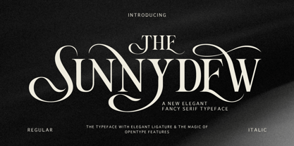 Sunnydew Font Poster 1