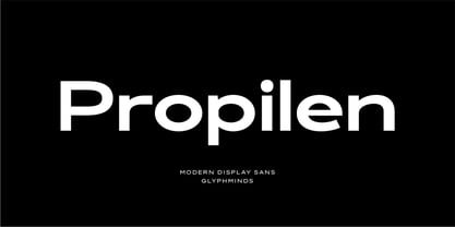 Propilen Font Poster 1
