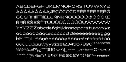 Propilen Font Poster 10