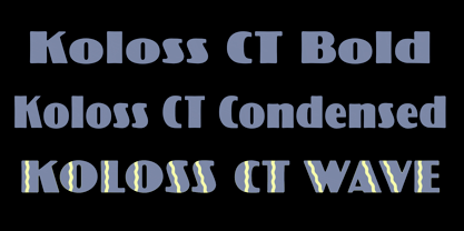 Koloss CT Font Poster 1