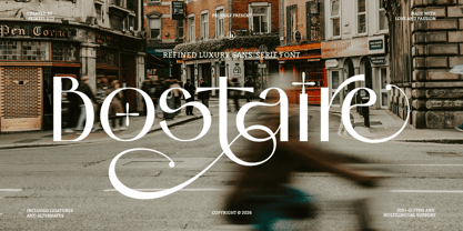 Bostaire Font Poster 1