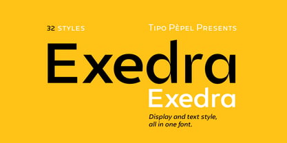 Exedra Font Poster 1