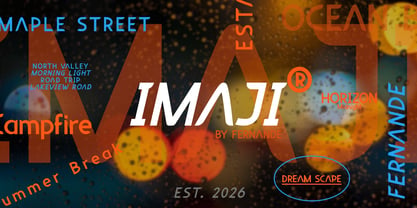 Imaji Font Poster 2