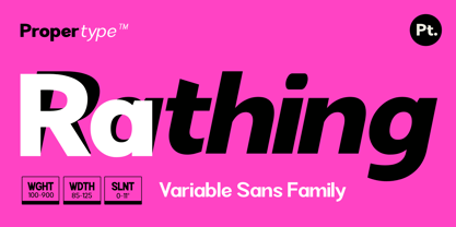Rathing Font Poster 1