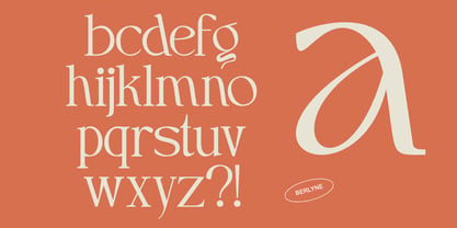 Berlyne Font Poster 9