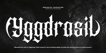 Dork Neytal Font Poster 2