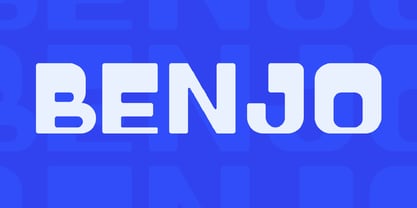 Benjo Font Poster 1