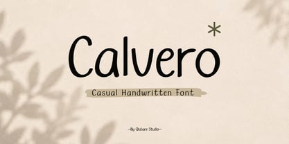 Calvero Reguler Font Poster 1