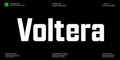 Voltera Font Poster 1