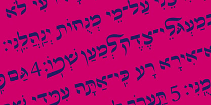 Hebrew Aharon Std Font Poster 3