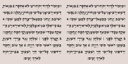 Hebrew Aharon Std Font Poster 6