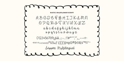 Rustic Wildflower Font Poster 9