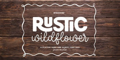 Rustic Wildflower Font Poster 1