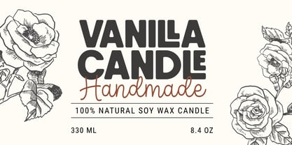 Rustic Wildflower Font Poster 4