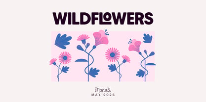 Rustic Wildflower Font Poster 8