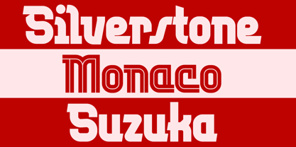 Motorsport Font Poster 2