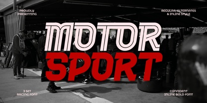 Motorsport Font Poster 1