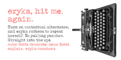 Eryka Font Poster 4
