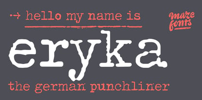 Eryka Font Poster 1