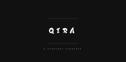 Qira Font Poster 2