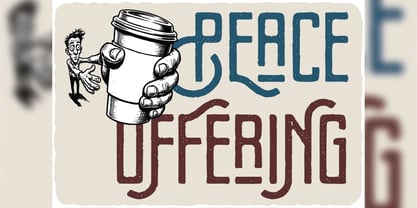 Coffee Stain Font Poster 6