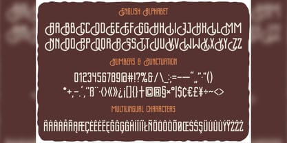 Coffee Stain Font Poster 3
