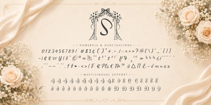 Syailine Sweet Monogram Font Poster 6