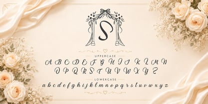 Syailine Sweet Monogram Font Poster 5
