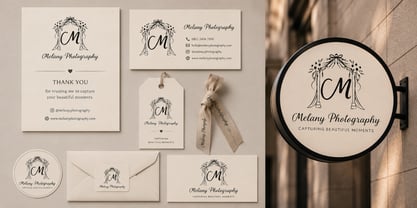 Syailine Sweet Monogram Font Poster 3