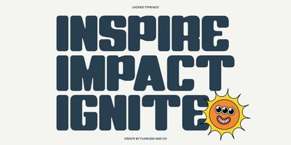 Luckies Font Poster 2