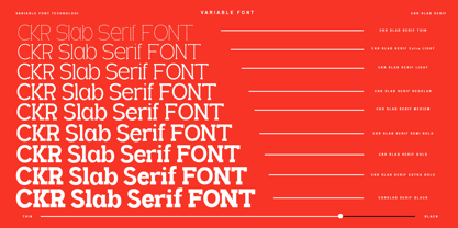 CKR Slab Font Poster 5