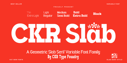 CKR Slab Font Poster 1