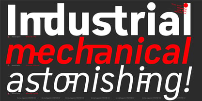 Machine GK Variable Font Poster 5
