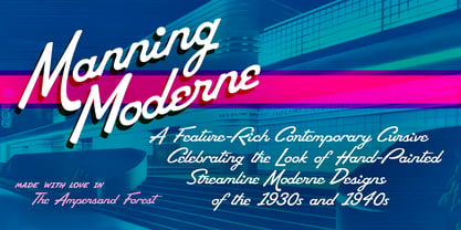 Manning Moderne Font Poster 1