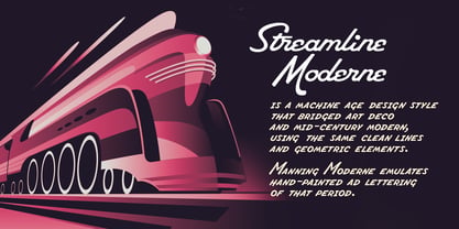 Manning Moderne Font Poster 2