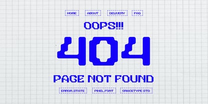 Error State Rounded Font Poster 3