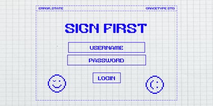 Error State Rounded Font Poster 4