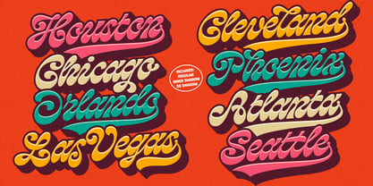 Loopin Script Font Poster 3