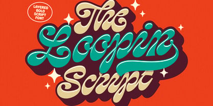 Loopin Script Font Poster 1