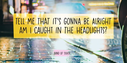 Headlight Blue Pro Font Poster 2
