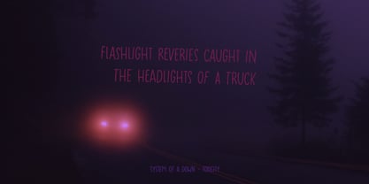 Headlight Blue Pro Font Poster 4