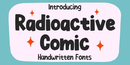 Radioactive Comic Font Poster 1