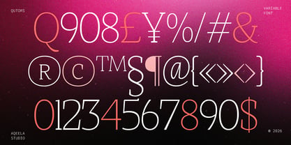 Qutors Font Poster 7