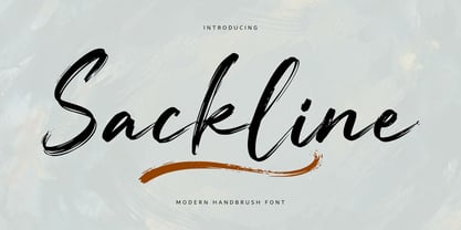 Sackline Font Poster 1