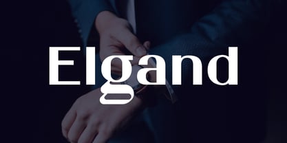 Elgand Font Poster 1