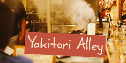 Yakitori Alley Pro Font Poster 1