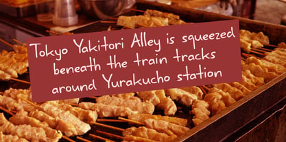 Yakitori Alley Pro Font Poster 2