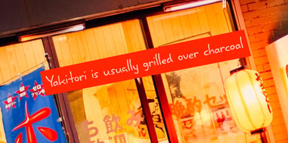 Yakitori Alley Pro Font Poster 3