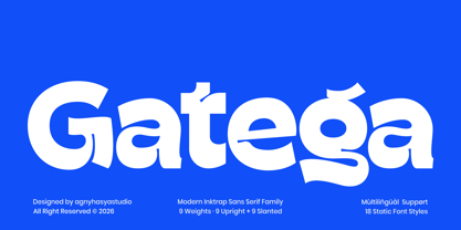 Gatega Font Poster 1